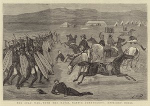 Zulukriget, med Natal Native Contingent, Officersdrill